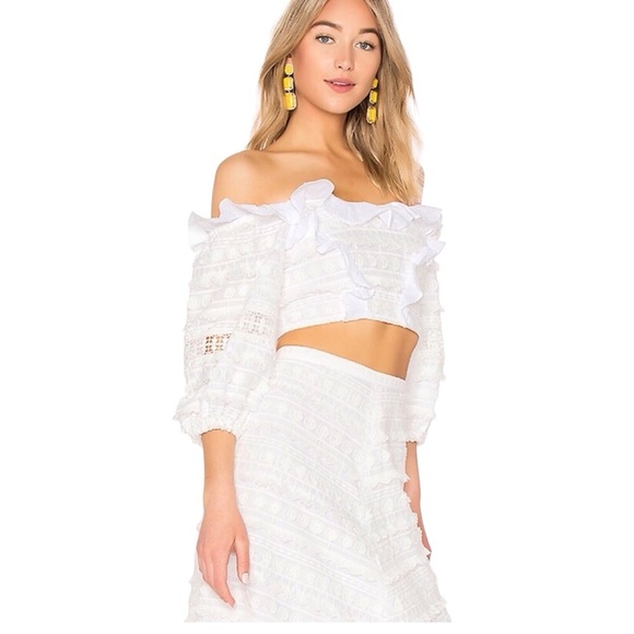 ALEXIS Phelia Top in Pink Embroidered Crop Top Size XS NWT - Picture 4 of 7